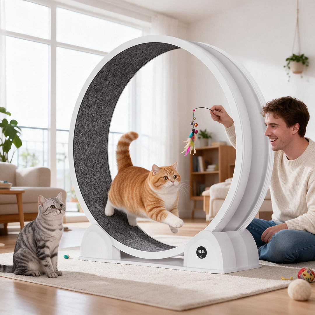 Silent Cat Exercise Wheel With Pedometer