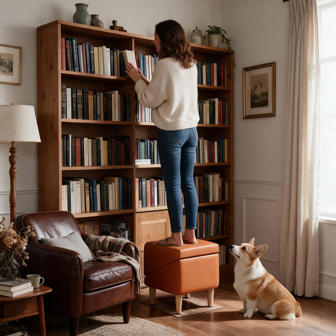 Foldable Slant Ramp Stool Ottoman