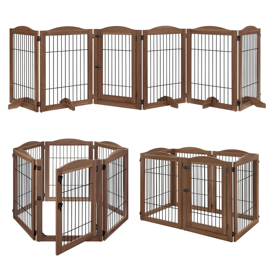Expandable Timber Pet Playpen (6-Pcs Set)