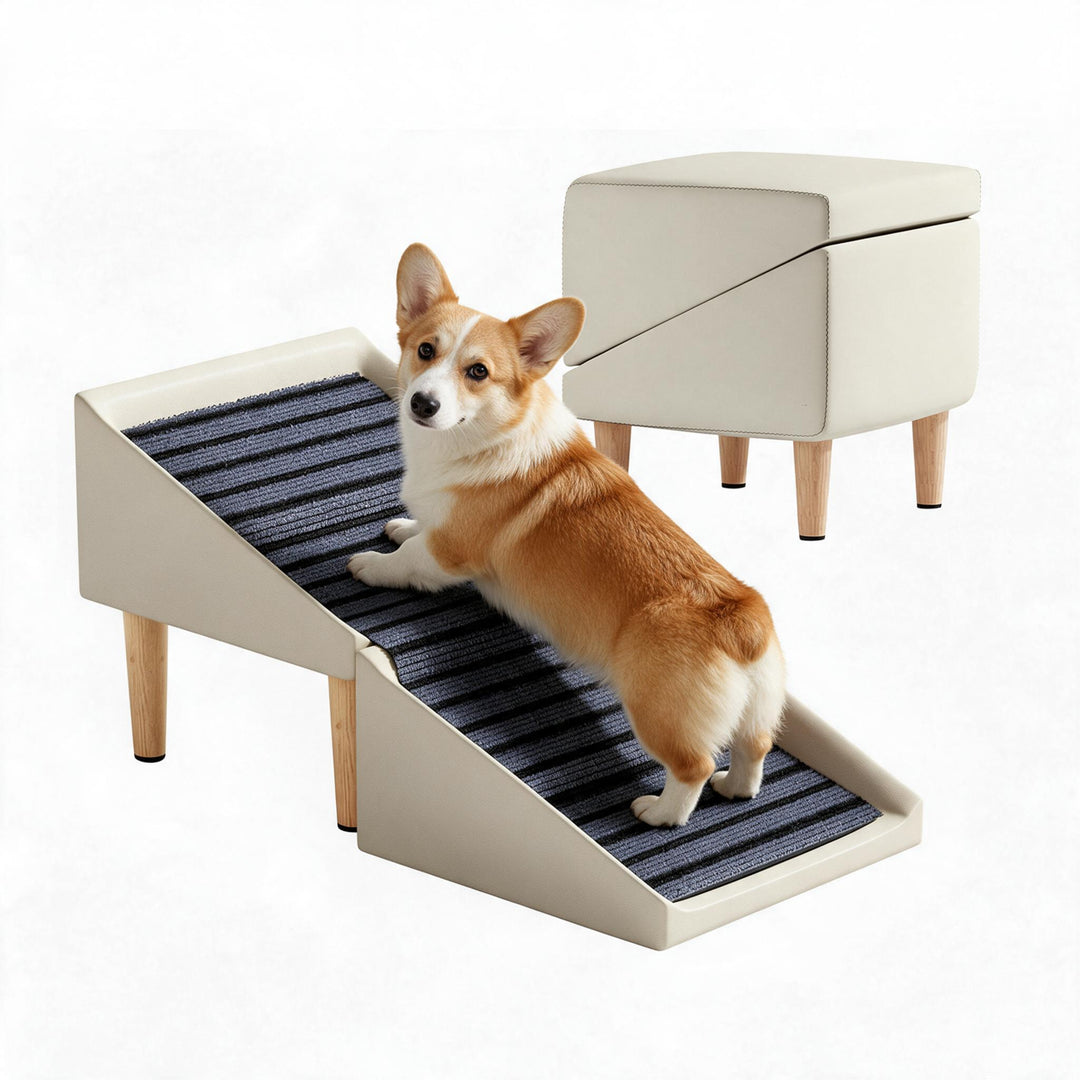 Foldable Slant Ramp Stool Ottoman