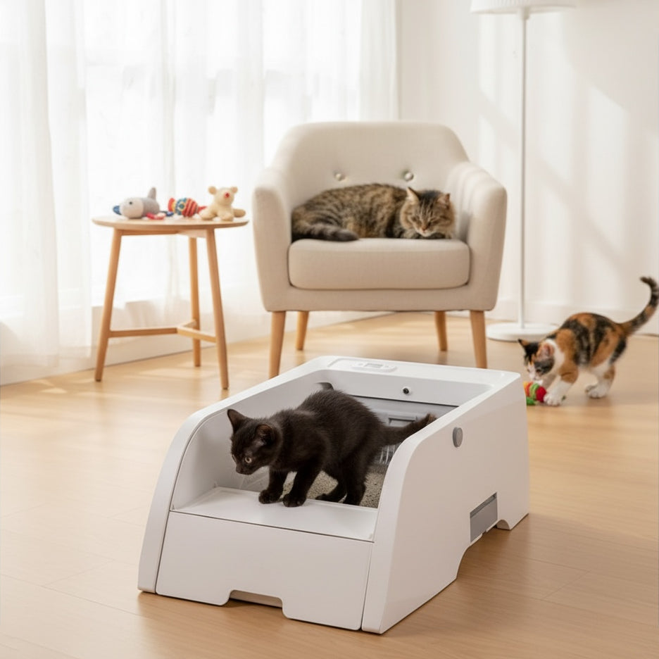 Automatic Open-Top Litter Box