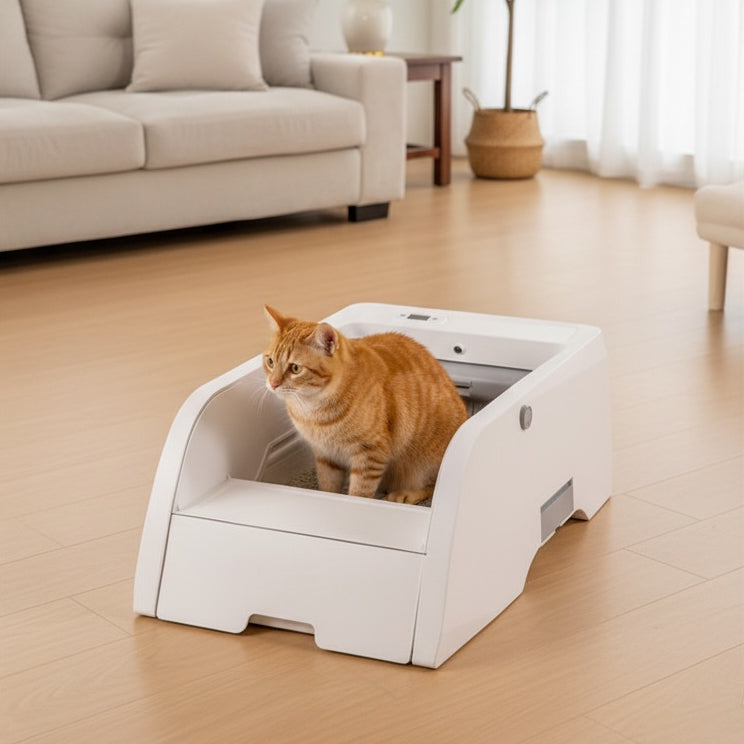 Automatic Open-Top Litter Box