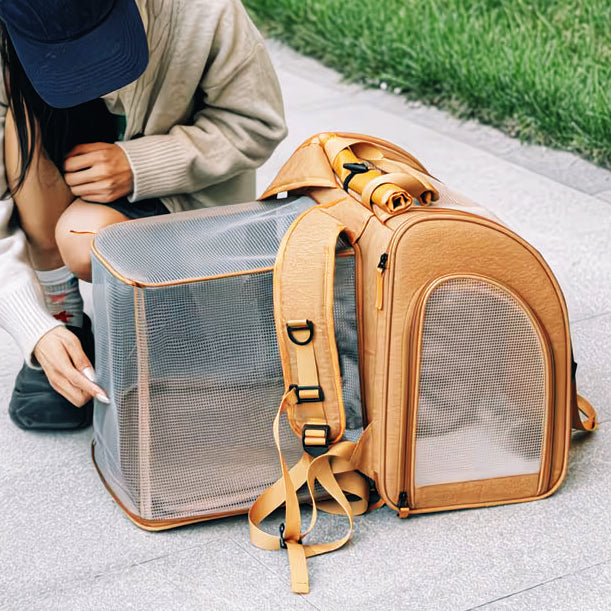Travel-Ready Expandable Pet Backpack