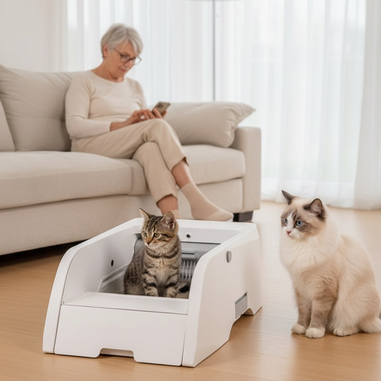 Automatic Open-Top Litter Box