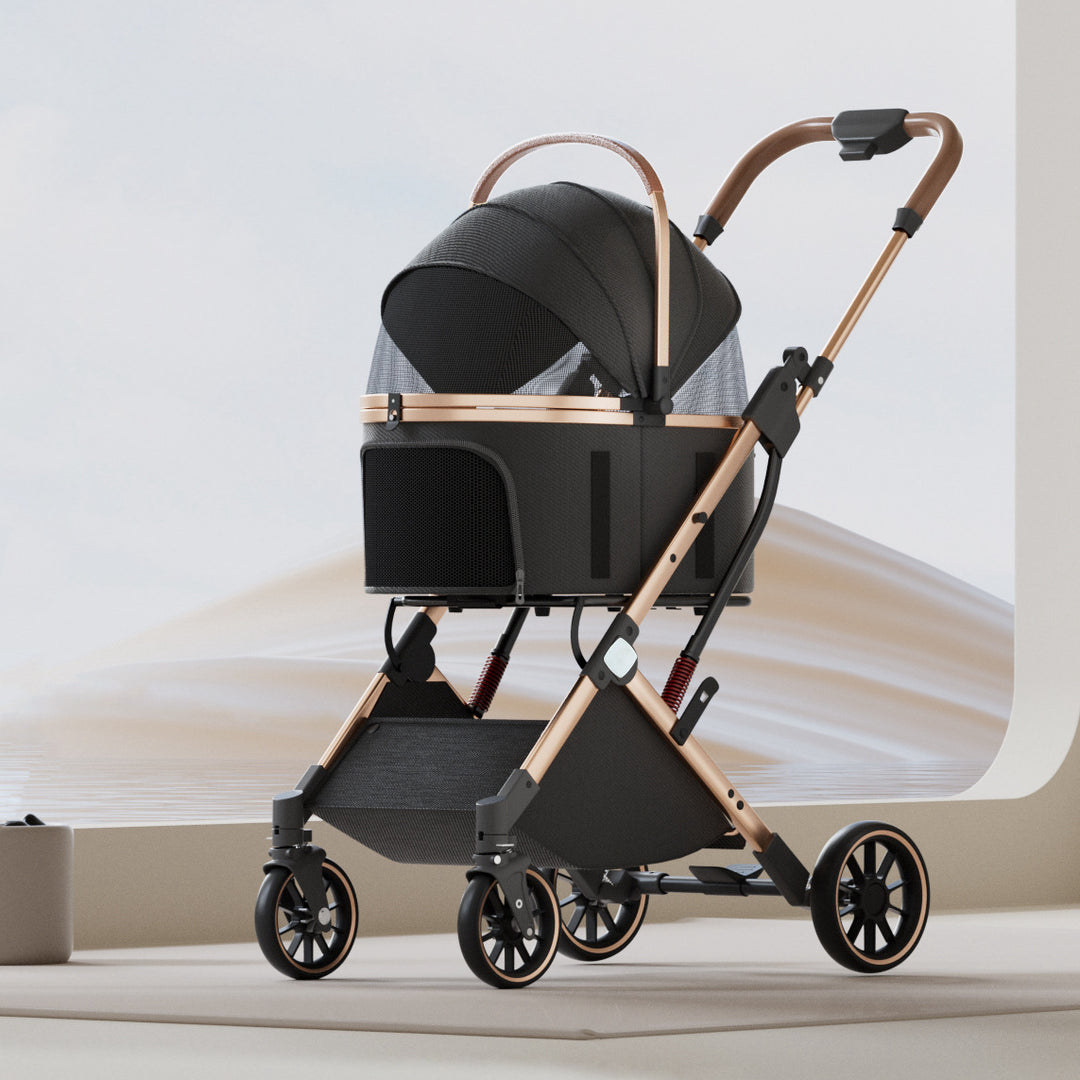 2-in-1 Foldable Pet Stroller