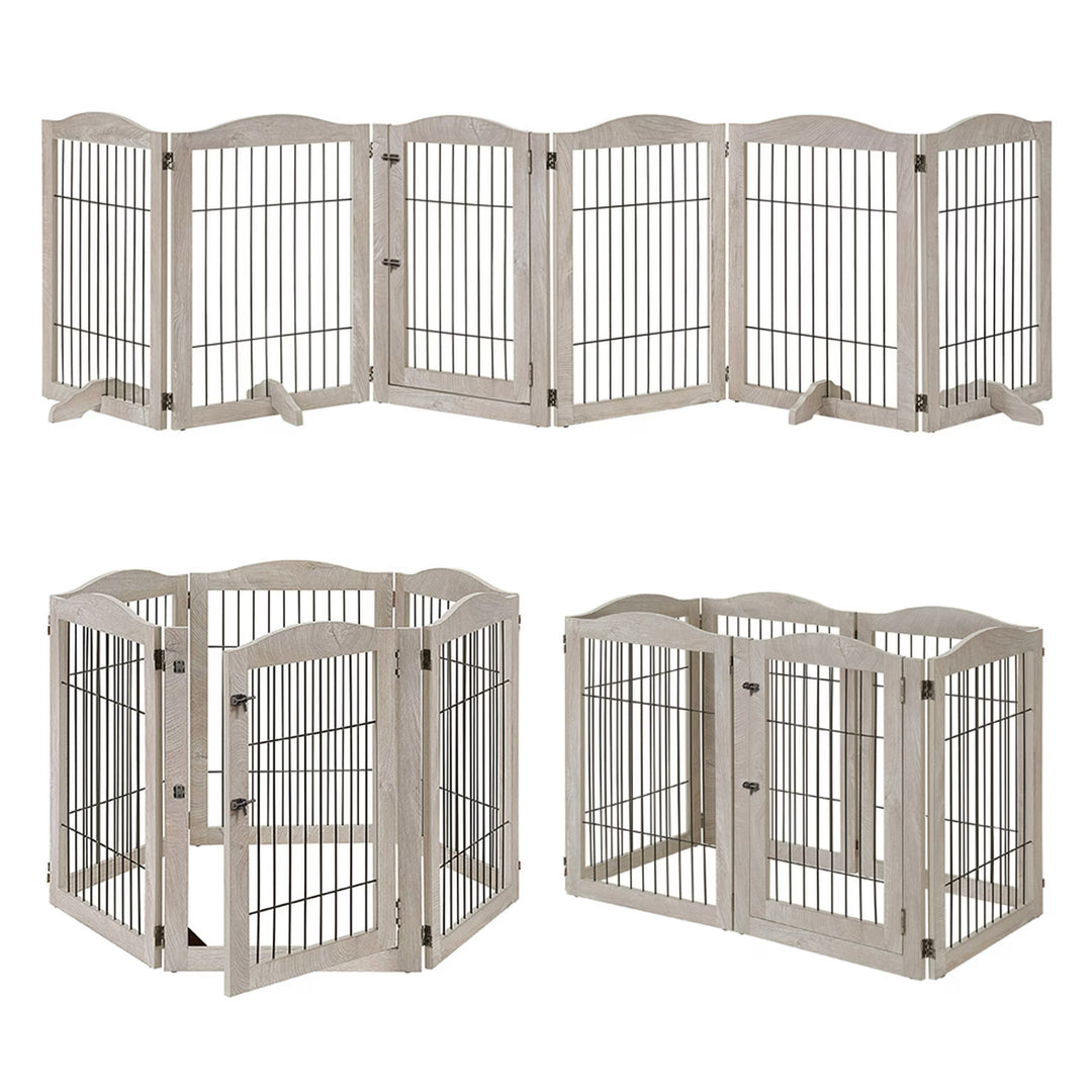 Expandable Timber Pet Playpen (6-Pcs Set)