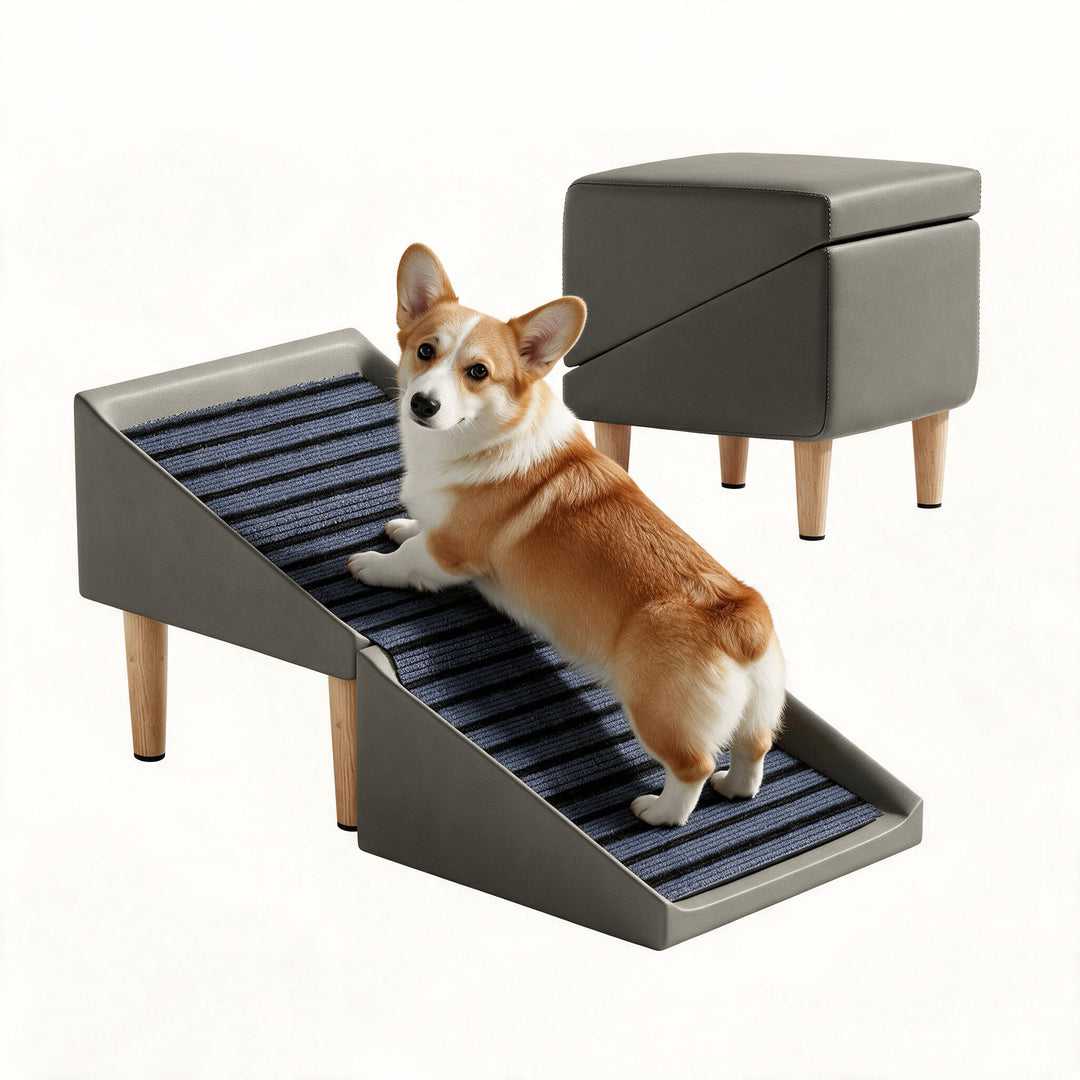 Foldable Slant Ramp Stool Ottoman