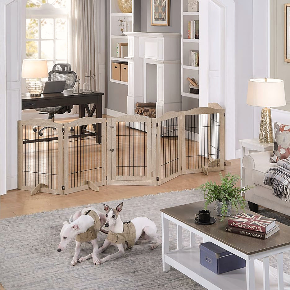 Expandable Timber Pet Playpen (6-Pcs Set)