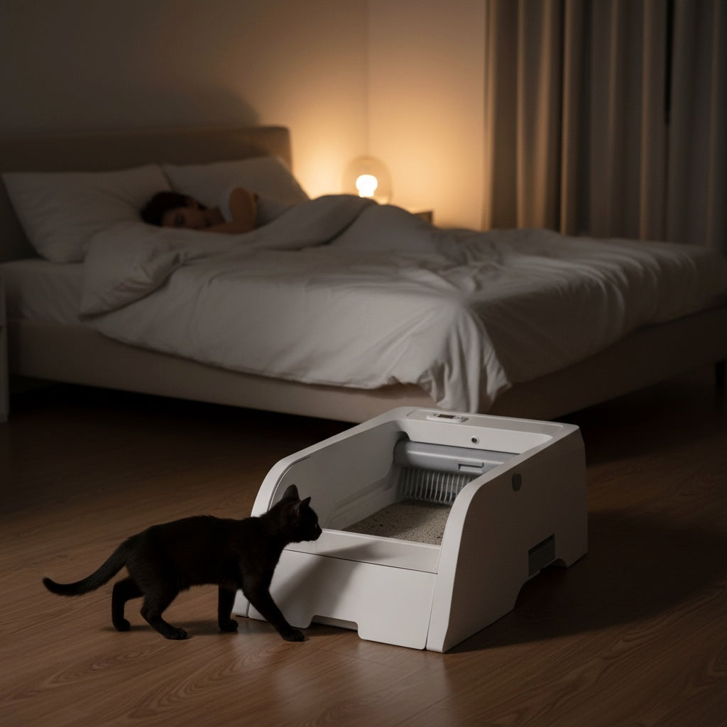 Automatic Open-Top Litter Box