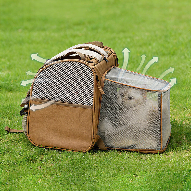 Travel-Ready Expandable Pet Backpack
