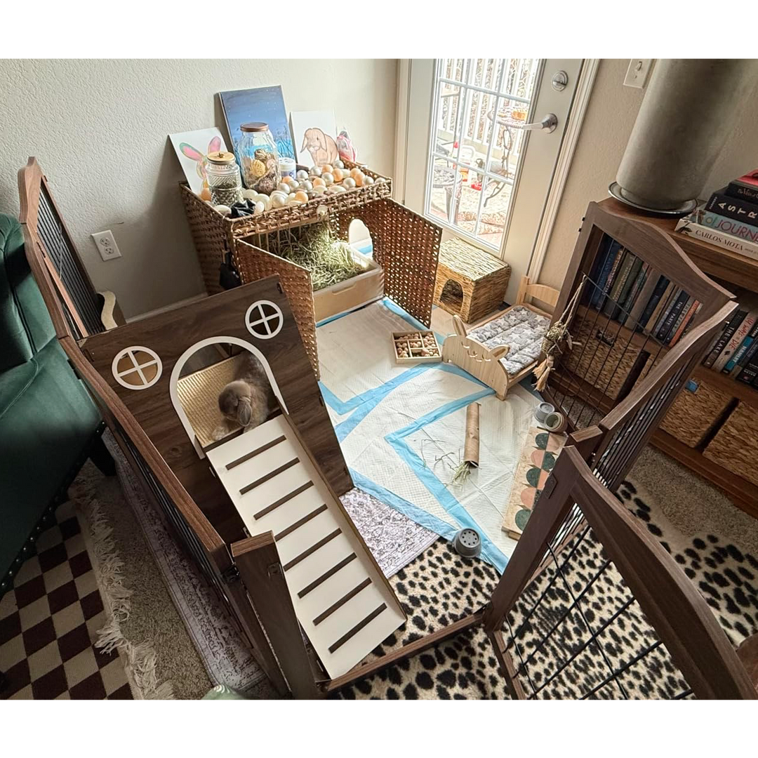 Expandable Timber Pet Playpen (6-Pcs Set)