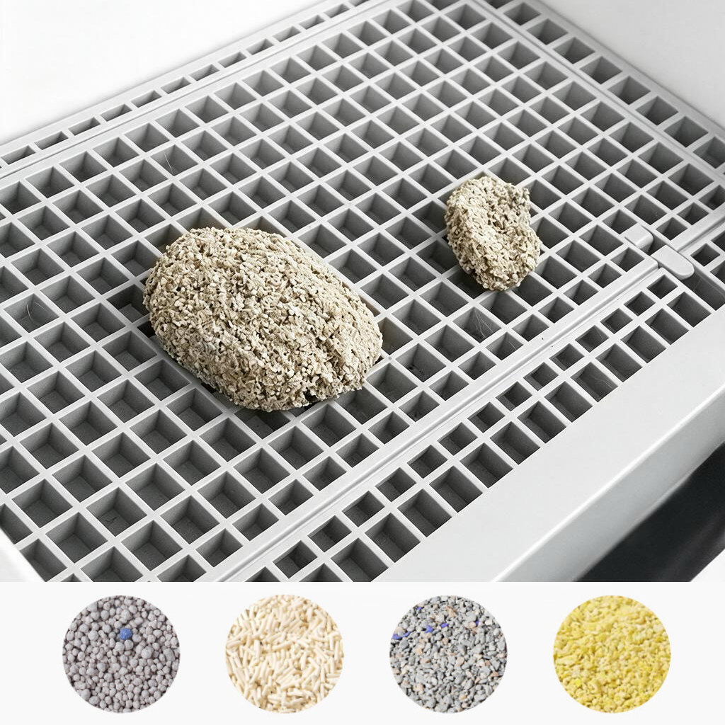 Semi-Auto Flip Cleaning Litter Box
