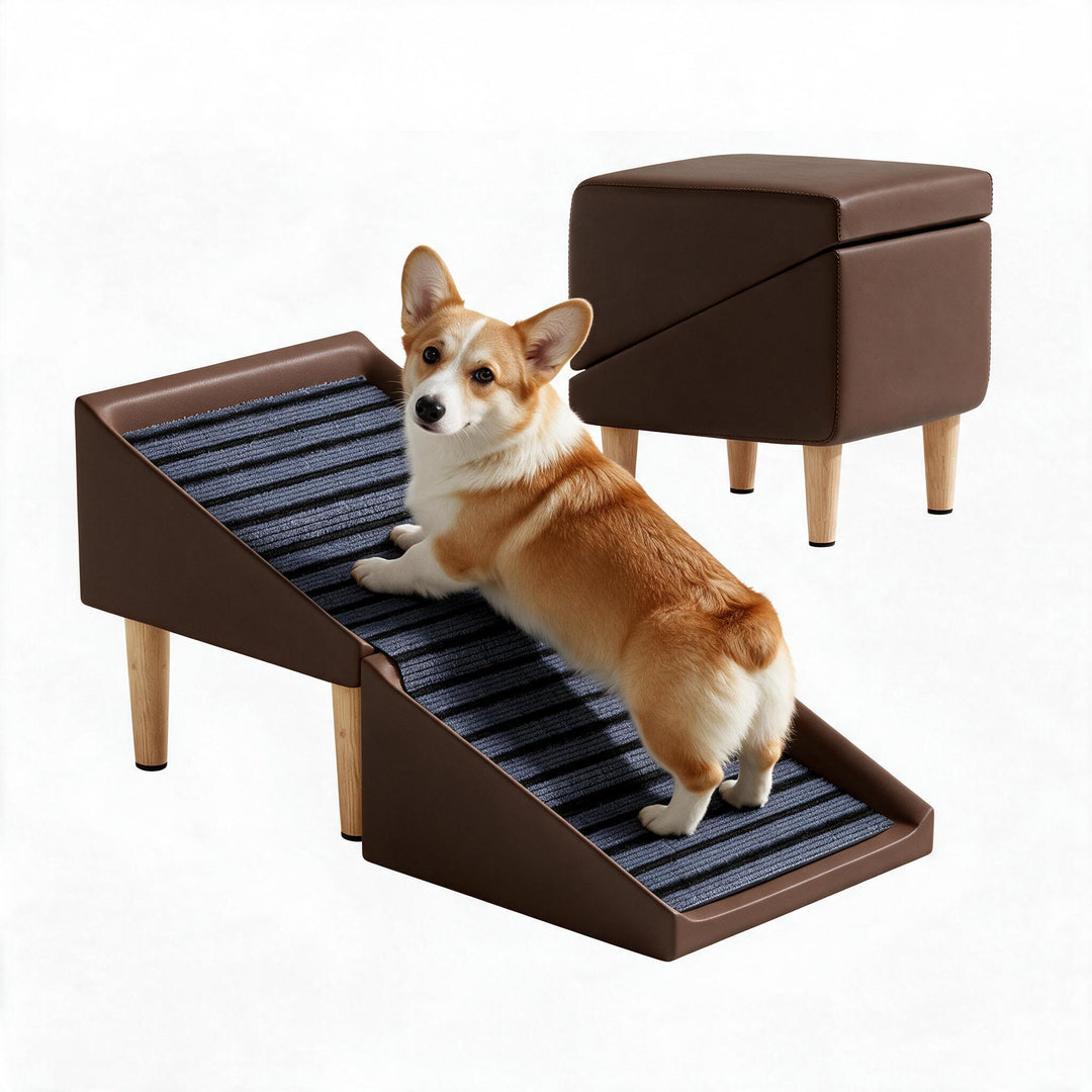 Foldable Slant Ramp Stool Ottoman