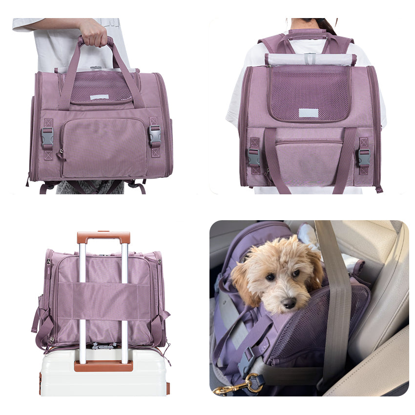 Travel-Ready Expandable Pet Backpack