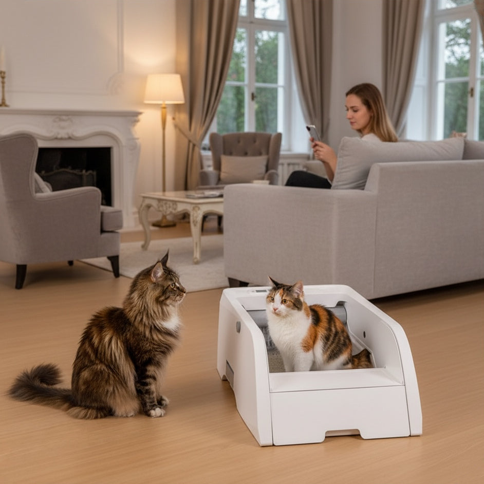 Automatic Open-Top Litter Box