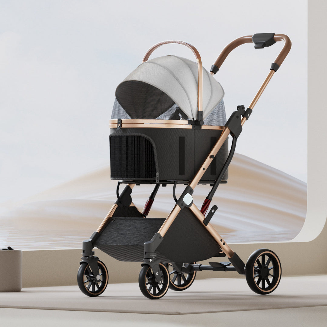 2-in-1 Foldable Pet Stroller
