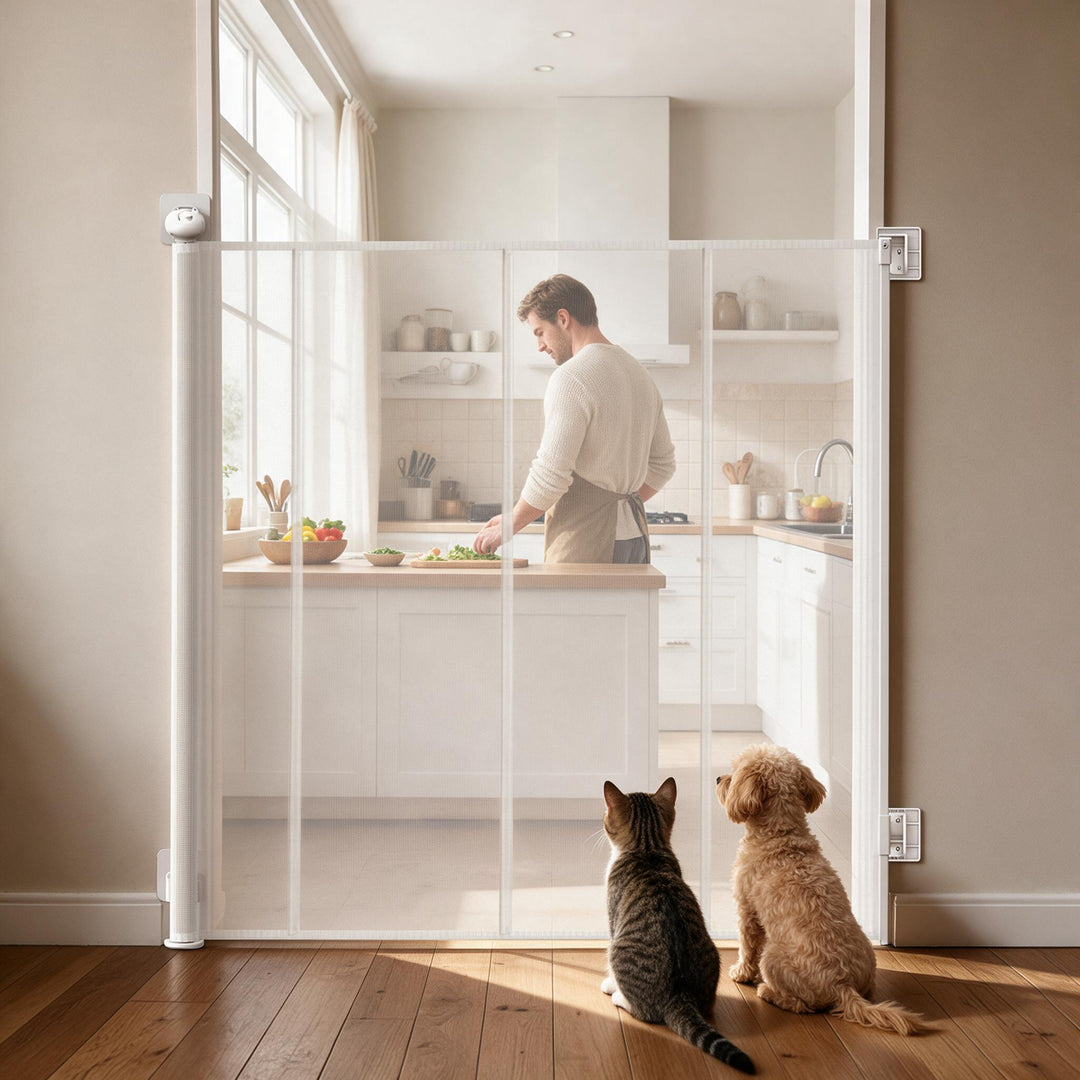 Adjustable Mesh Pet Gate