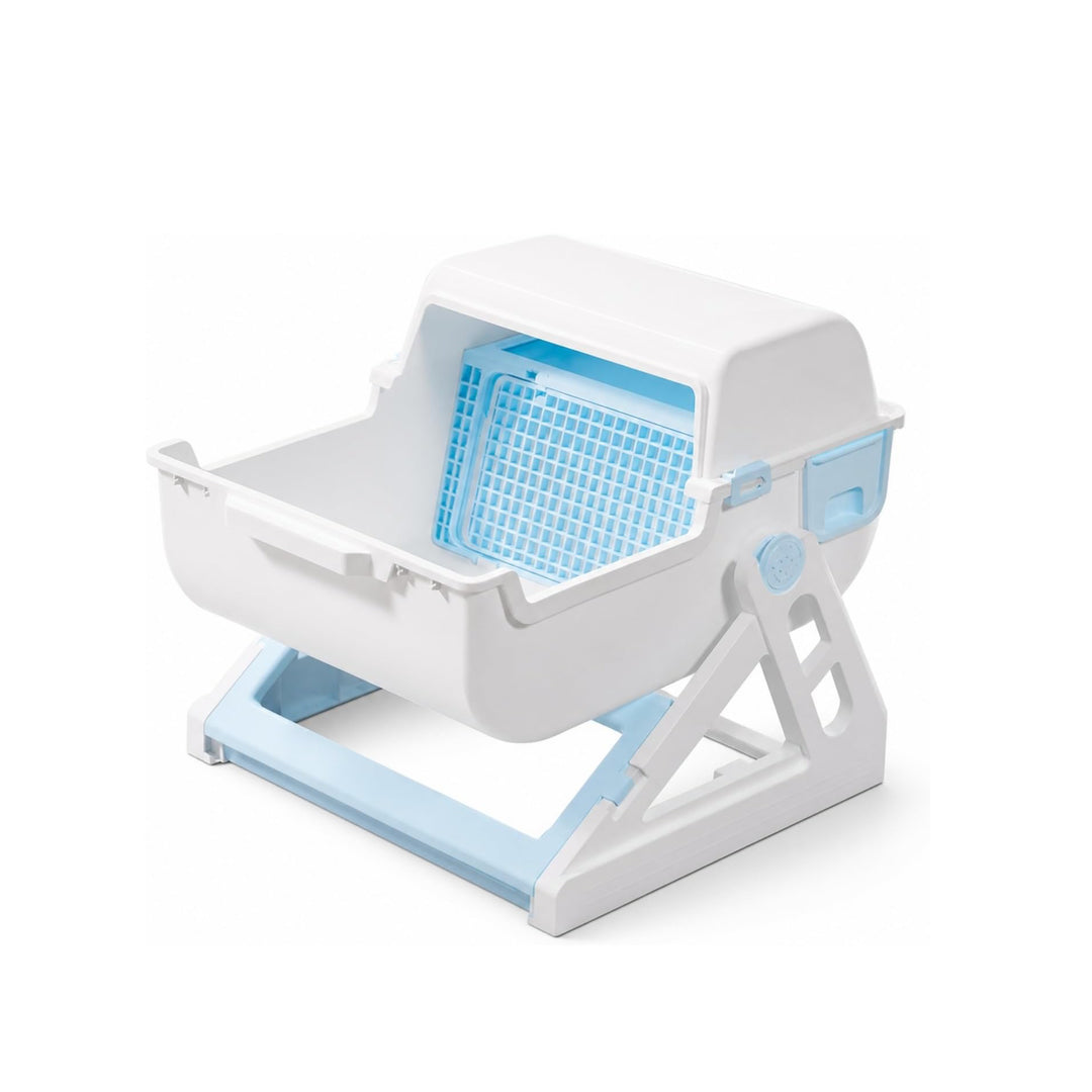 Semi-Auto Flip Cleaning Litter Box