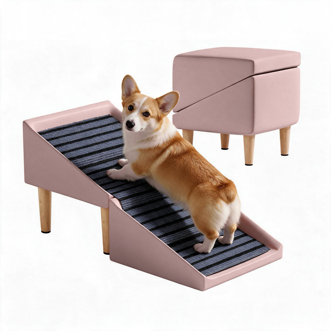 Foldable Slant Ramp Stool Ottoman