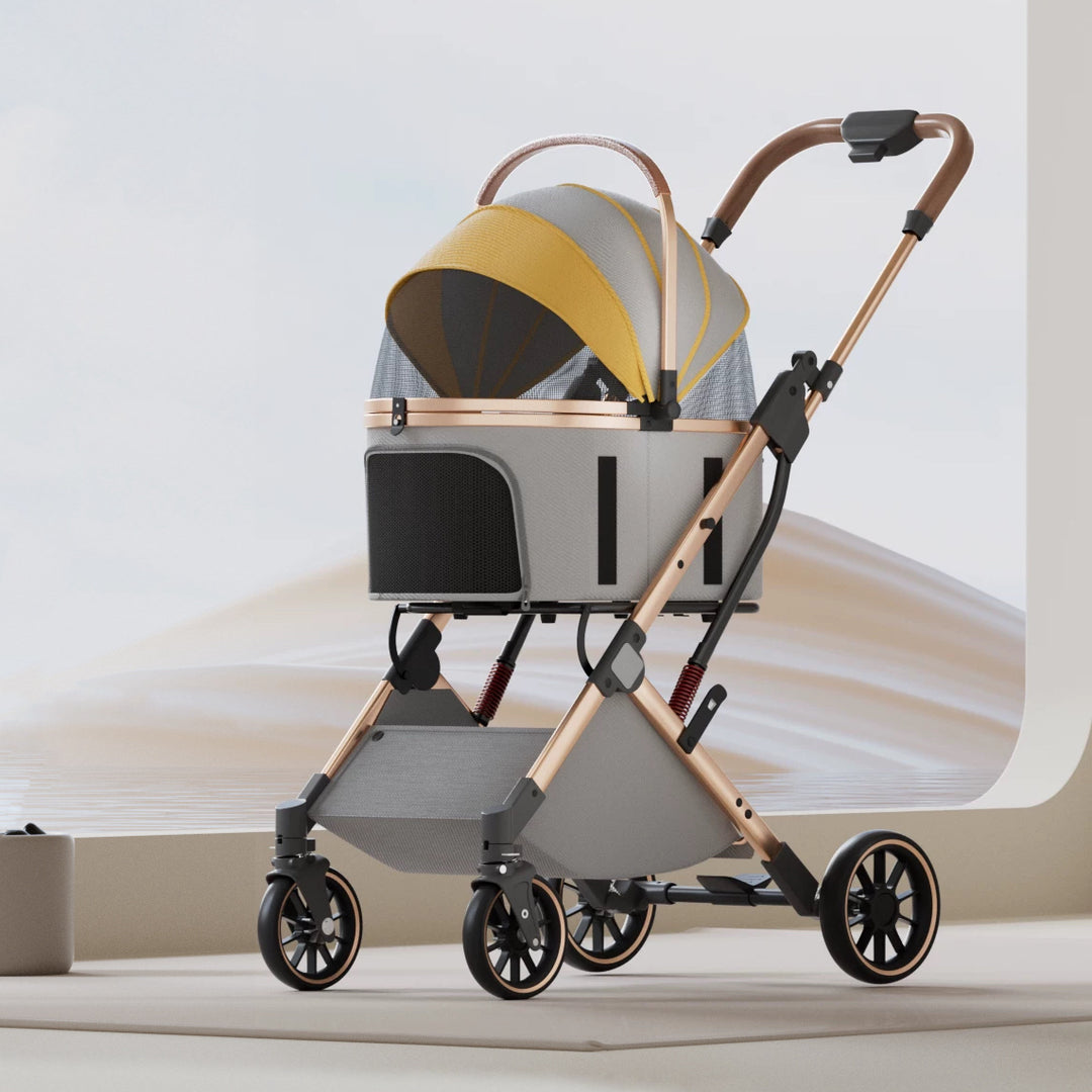 2-in-1 Foldable Pet Stroller