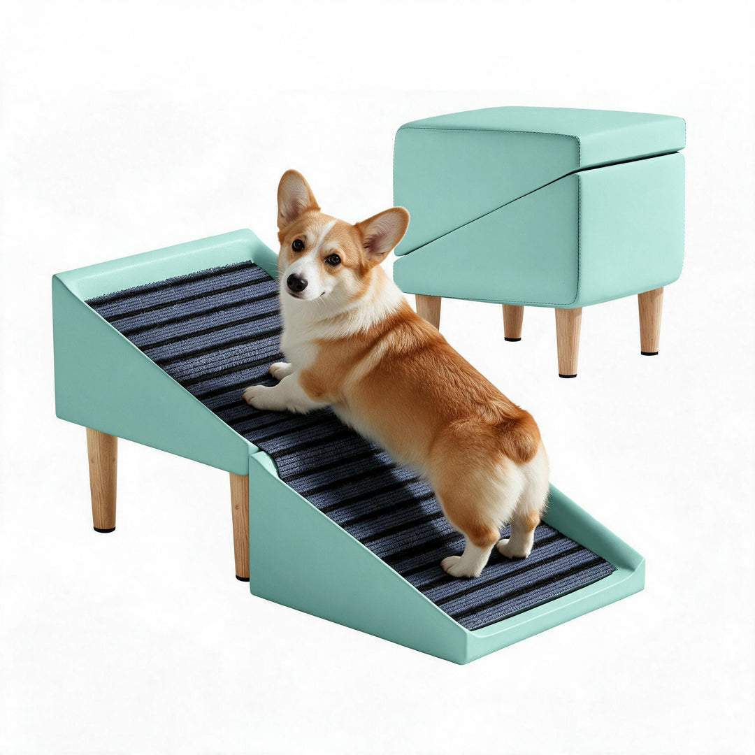 Foldable Slant Ramp Stool Ottoman