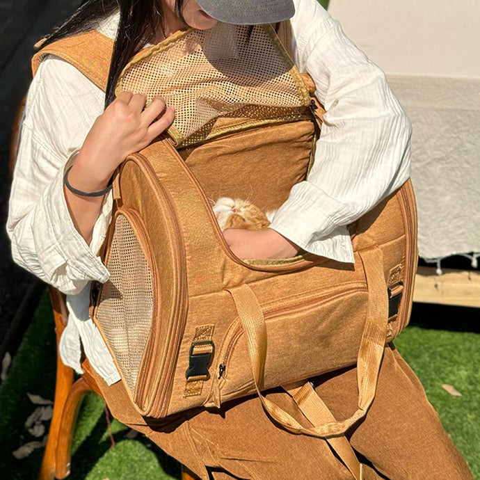 Travel-Ready Expandable Pet Backpack