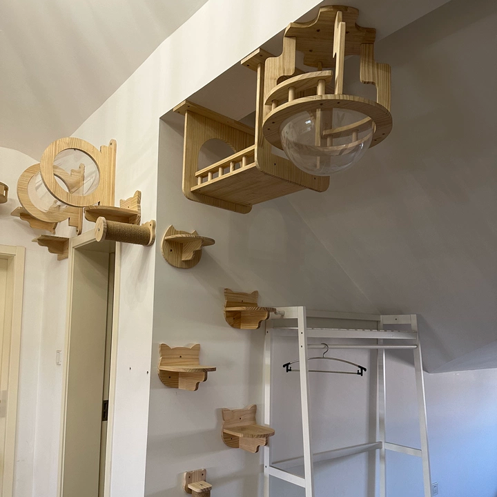 DIY Wall-Mounted Cat Adventure Board