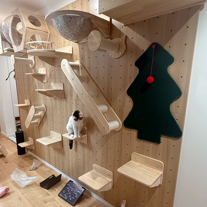 DIY Wall-Mounted Cat Adventure Board