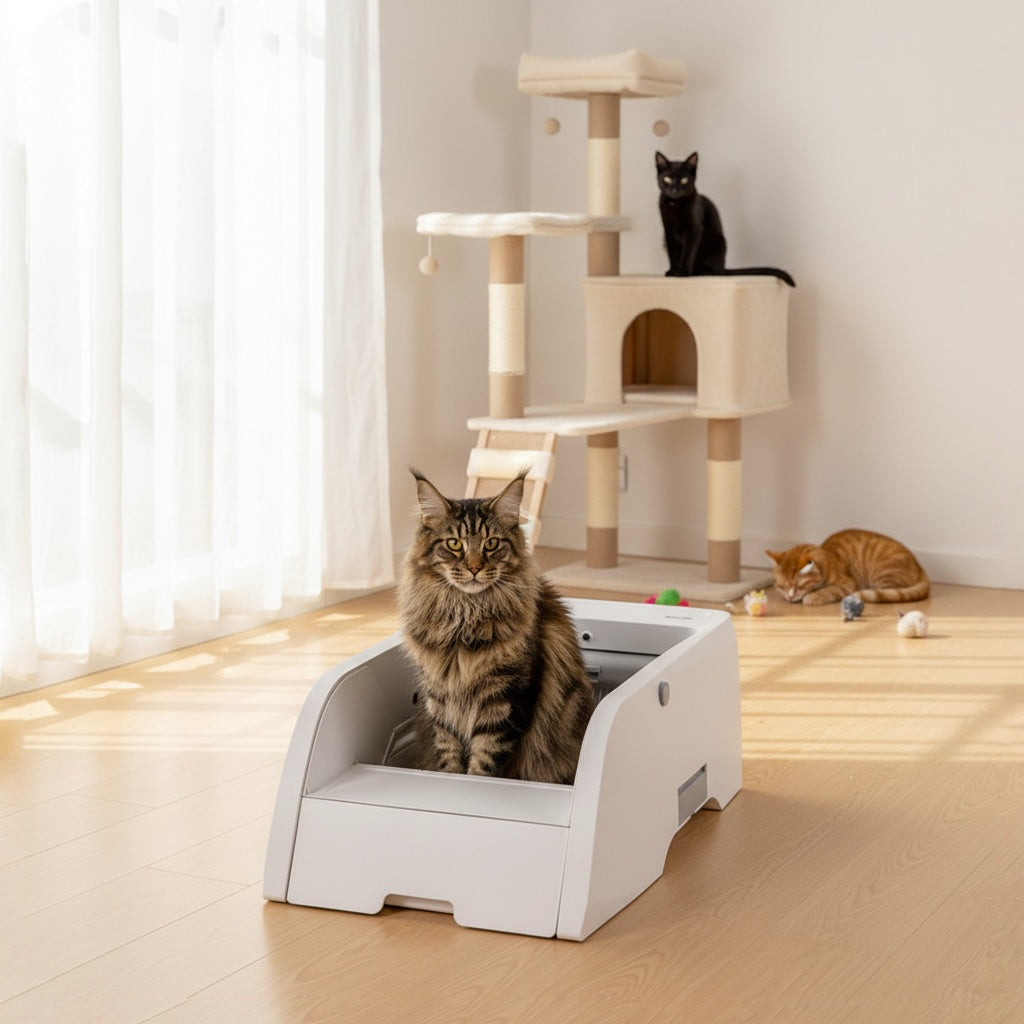 Automatic Open-Top Litter Box