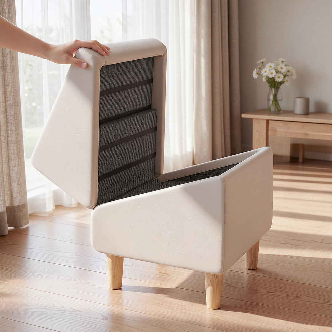 Foldable Slant Ramp Stool Ottoman