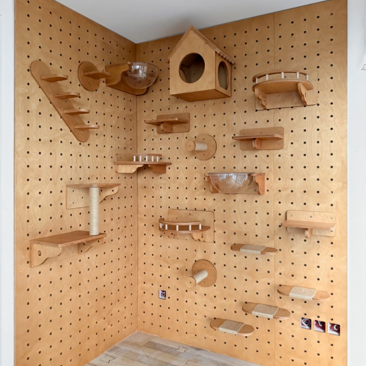 DIY Wall-Mounted Cat Adventure Board