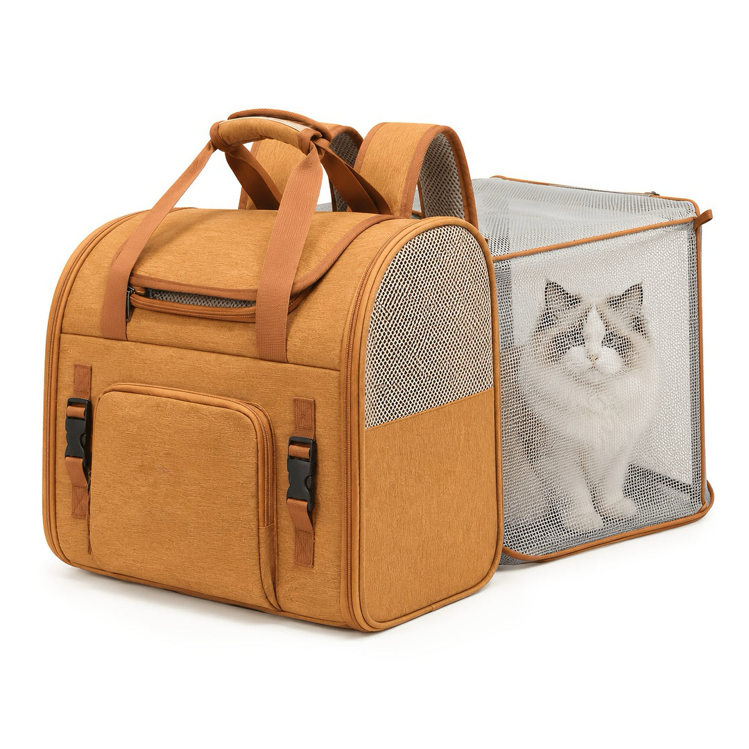 Travel-Ready Expandable Pet Backpack