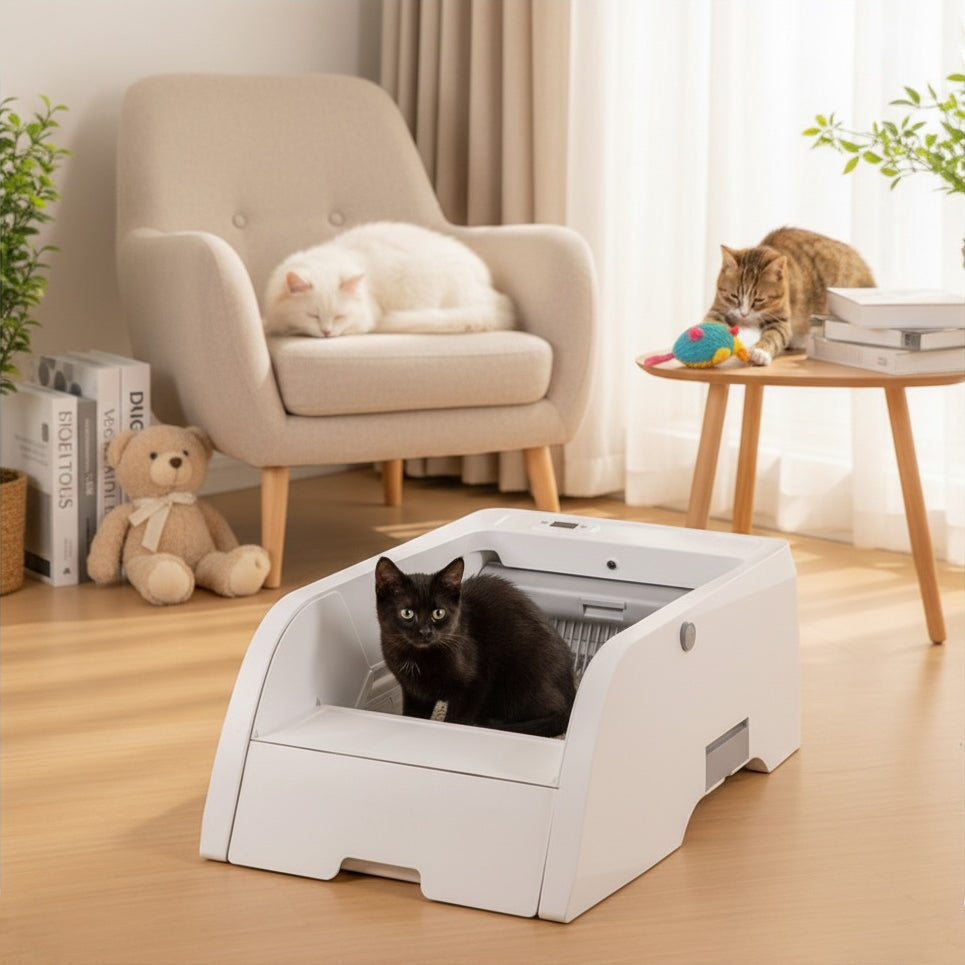 Automatic Open-Top Litter Box