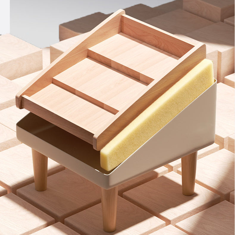 Foldable Slant Ramp Stool Ottoman