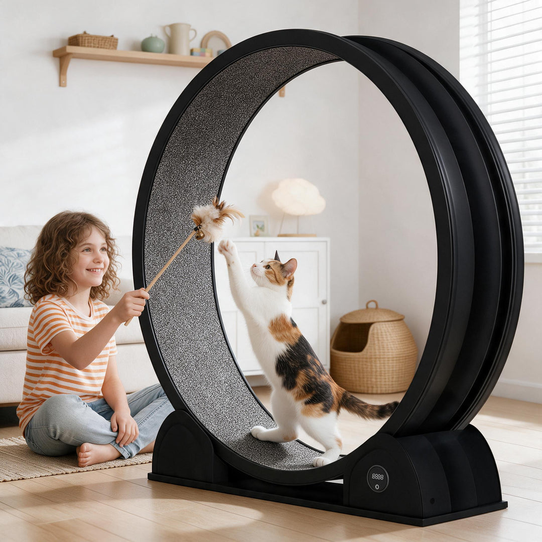 Silent Cat Exercise Wheel With Pedometer