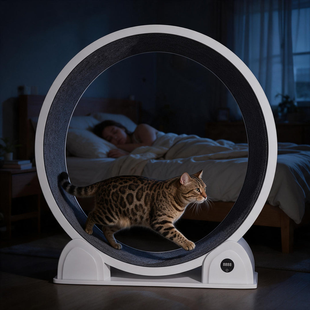 Silent Cat Exercise Wheel With Pedometer
