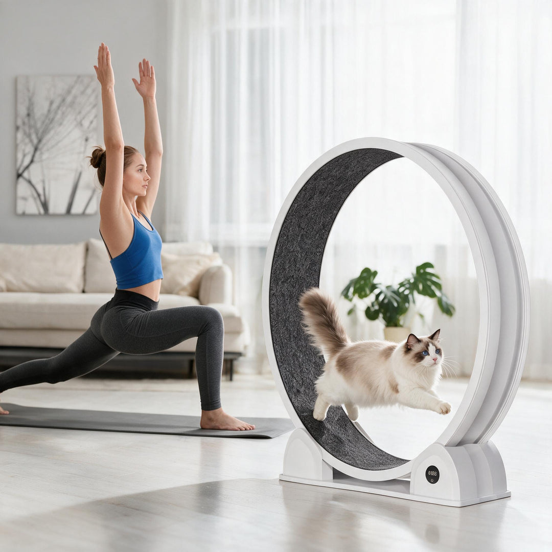 Silent Cat Exercise Wheel With Pedometer