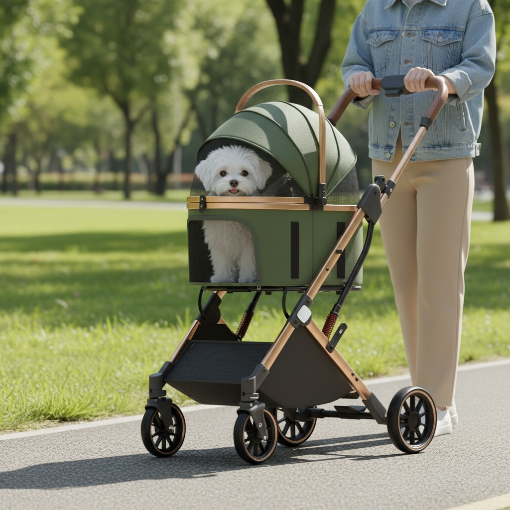 2-in-1 Foldable Pet Stroller
