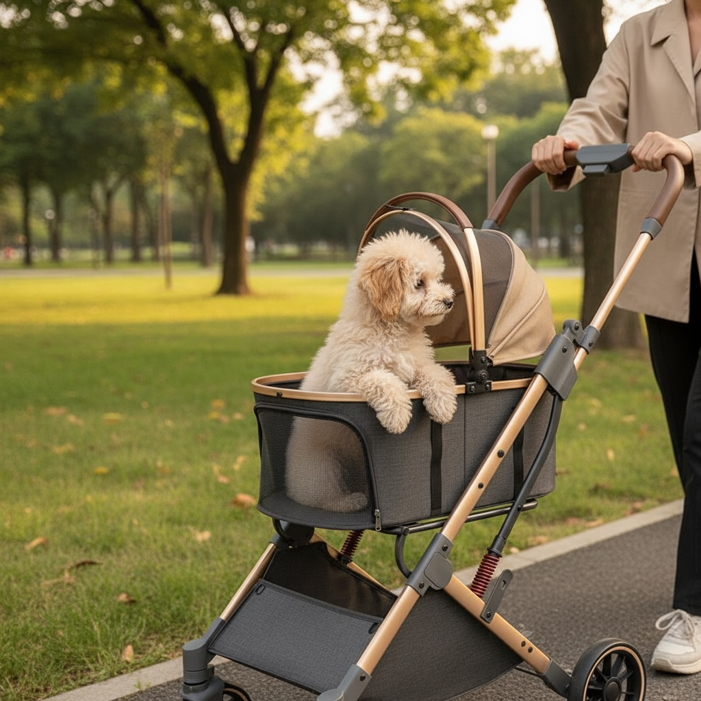 2-in-1 Foldable Pet Stroller