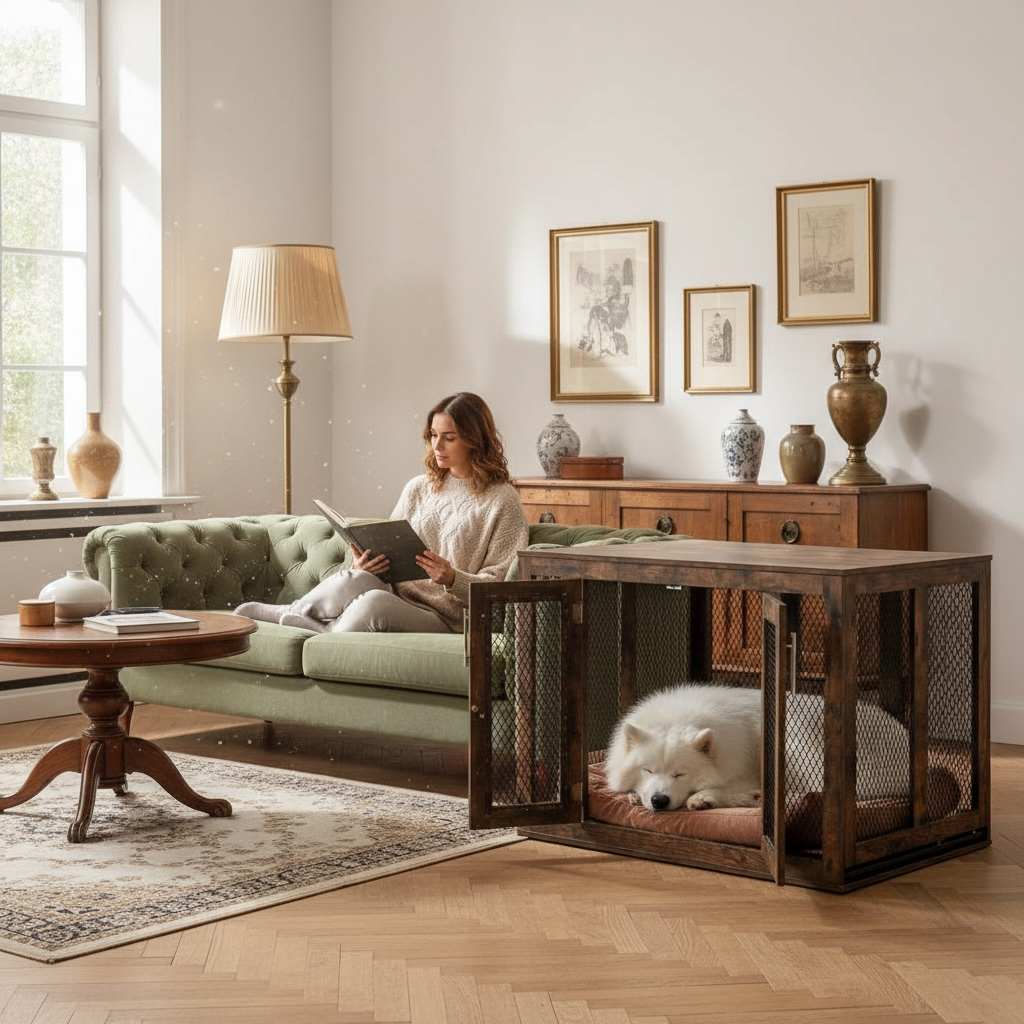 Rustic Dog Crate
