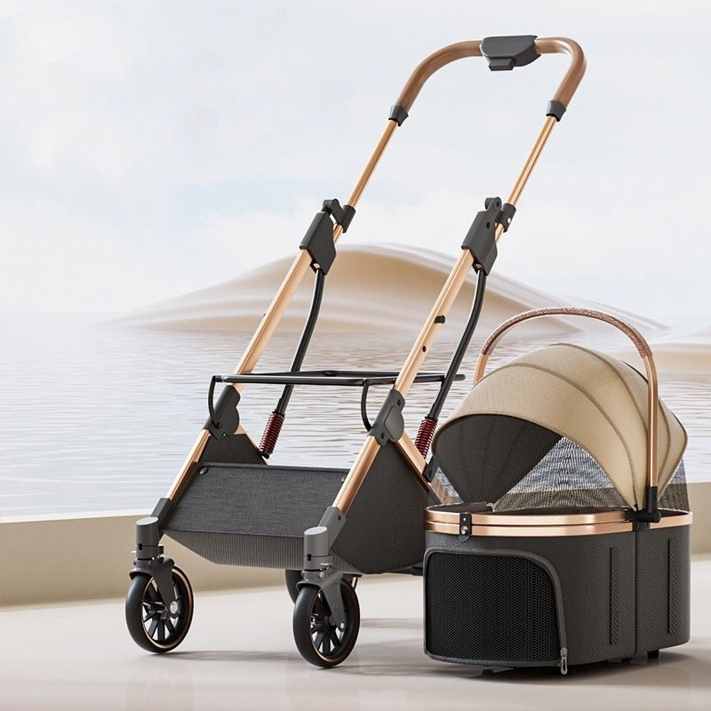 2-in-1 Foldable Pet Stroller